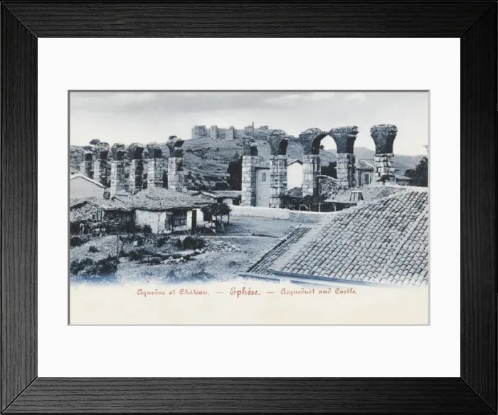 Framed Print : The Aqudeuct and Castle at Ephesus, Turkey Framed Print : The Aqudeuct and Castle at Ephesus, Turkey