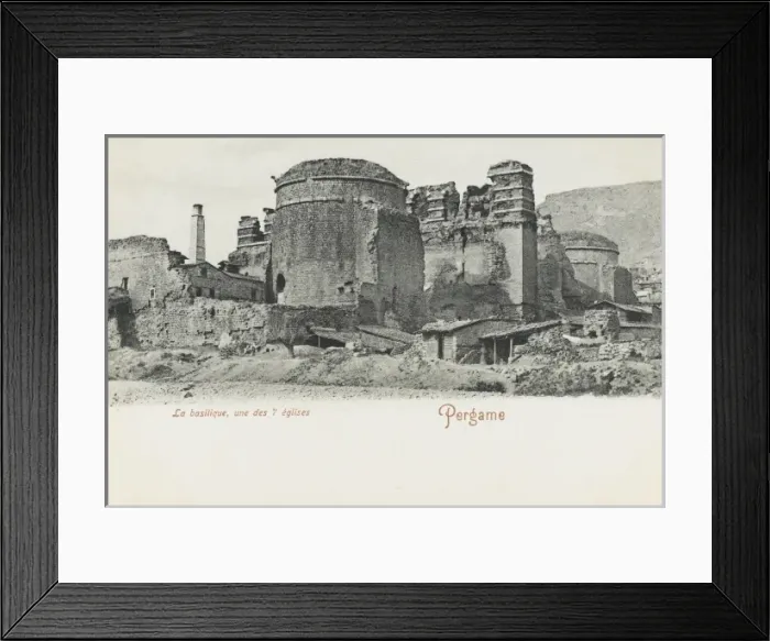 Framed Print : Pergamon, Turkey - The Basillica Framed Print : Pergamon, Turkey - The Basillica