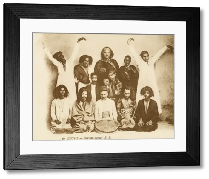 Framed Print : Group of Egyptian Whirling Derivishes Framed Print : Group of Egyptian Whirling Derivishes