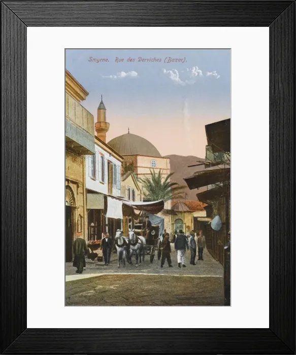 Framed Print : Smyrne - Dervish Street - Bazar Framed Print : Smyrne - Dervish Street - Bazar