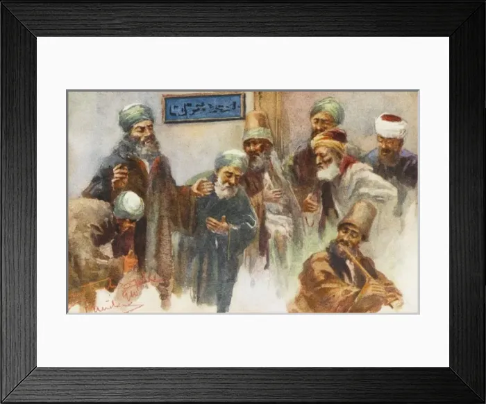 Framed Print : Dervishes engaged upon Zikr Framed Print : Dervishes engaged upon Zikr