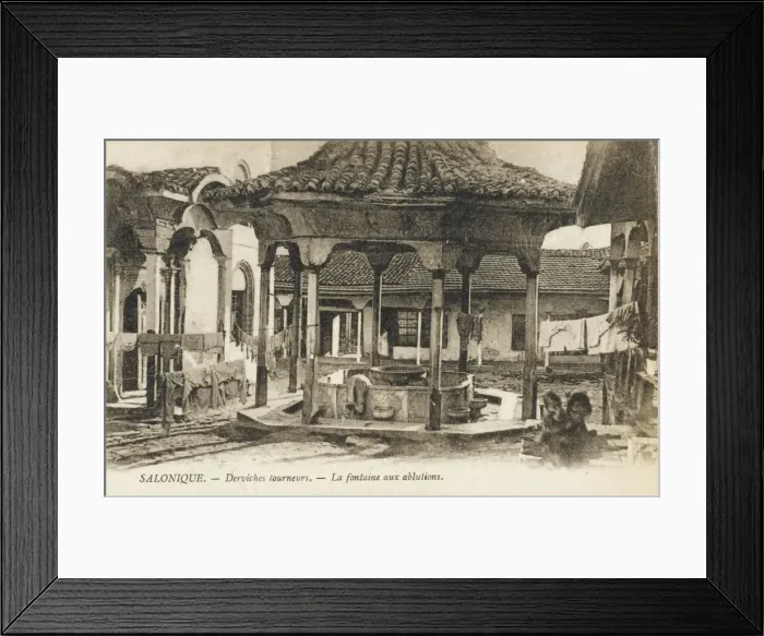 Framed Print : Salonica - Dervish Ablution Fountain outside Mosque Framed Print : Salonica - Dervish Ablution Fountain outside Mosque
