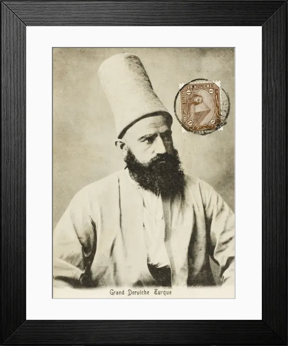 Framed Print : Egypt - Mevlevi Dervish Sheikh (portrait) Framed Print : Egypt - Mevlevi Dervish Sheikh (portrait)