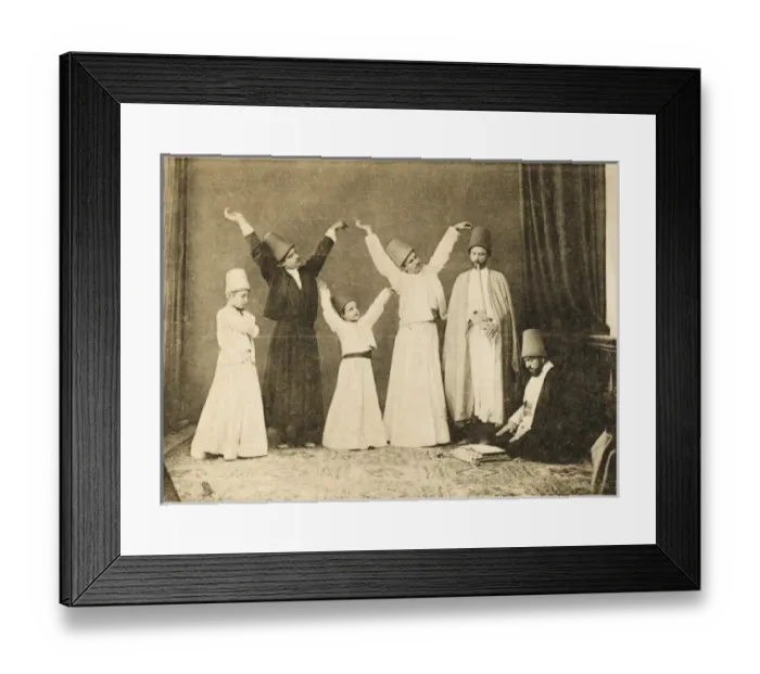 Framed Print : Whirling Dervishes - young and old Framed Print : Whirling Dervishes - young and old
