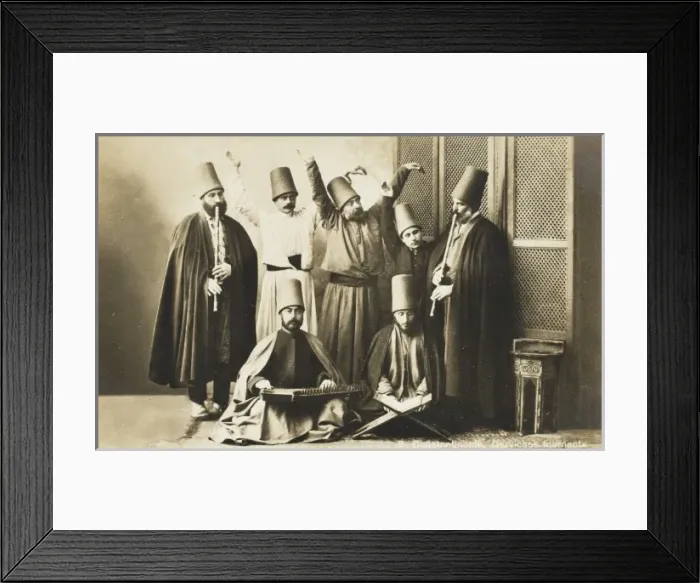 Framed Print : Constantinople - Whirling Dervish Group Framed Print : Constantinople - Whirling Dervish Group