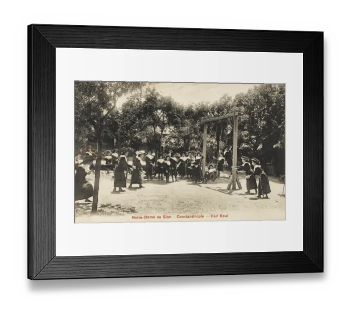 Framed Print : Ferikoy - Constantinople - Notre Dame de Zion School Framed Print : Ferikoy - Constantinople - Notre Dame de Zion School