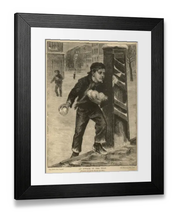 Framed Print : An Attack in the Rear Framed Print : An Attack in the Rear