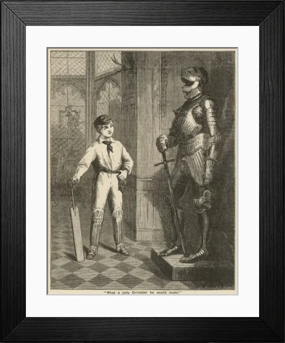 Framed Print : What a jolly cricketer he would make Framed Print : What a jolly cricketer he would make