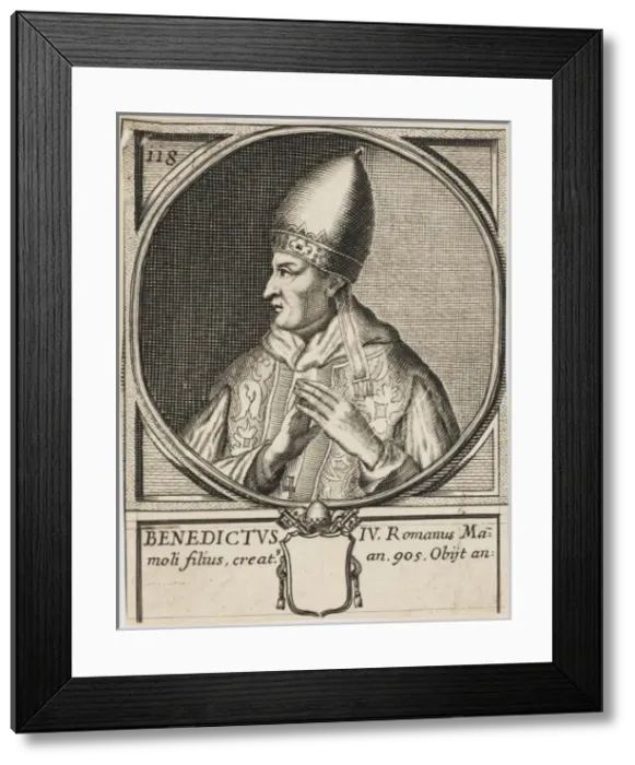 Framed Print : Pope Benedictus IV Framed Print : Pope Benedictus IV