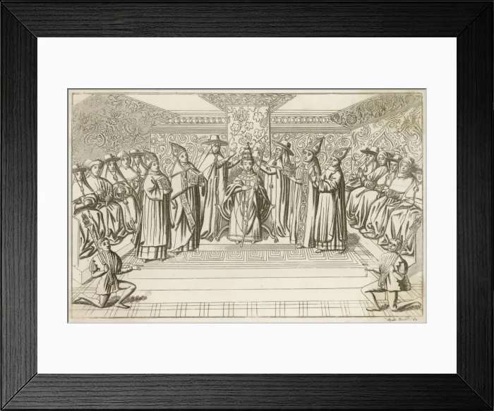 Framed Print : Pope Boniface IX crowned Framed Print : Pope Boniface IX crowned