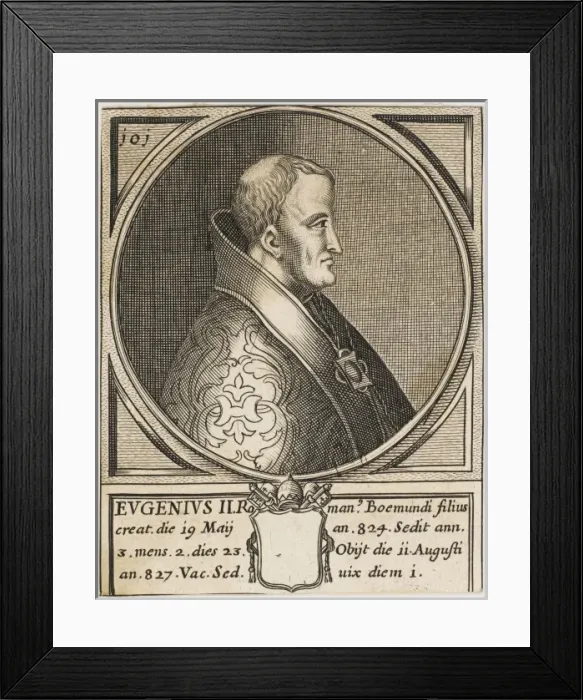Framed Print : Pope Eugenius II Framed Print : Pope Eugenius II
