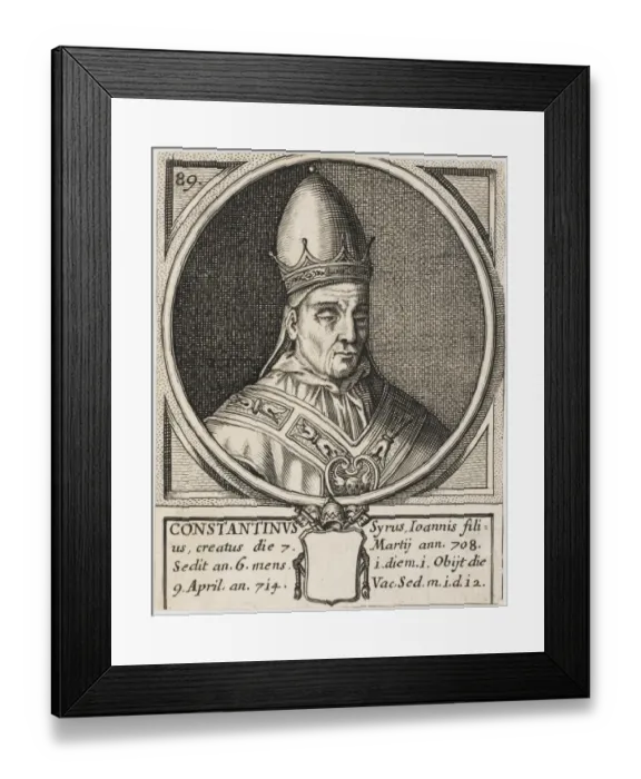 Framed Print : Pope Constantinus 708 - 715 Framed Print : Pope Constantinus 708 - 715