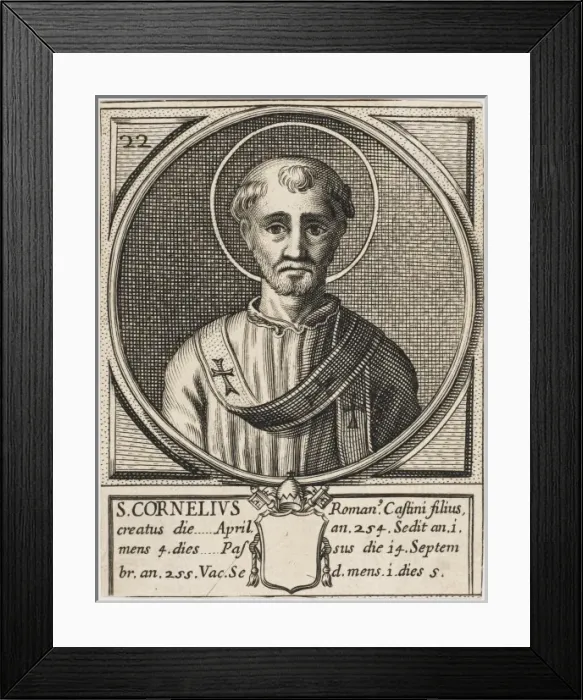 Framed Print : Pope Cornelius Framed Print : Pope Cornelius