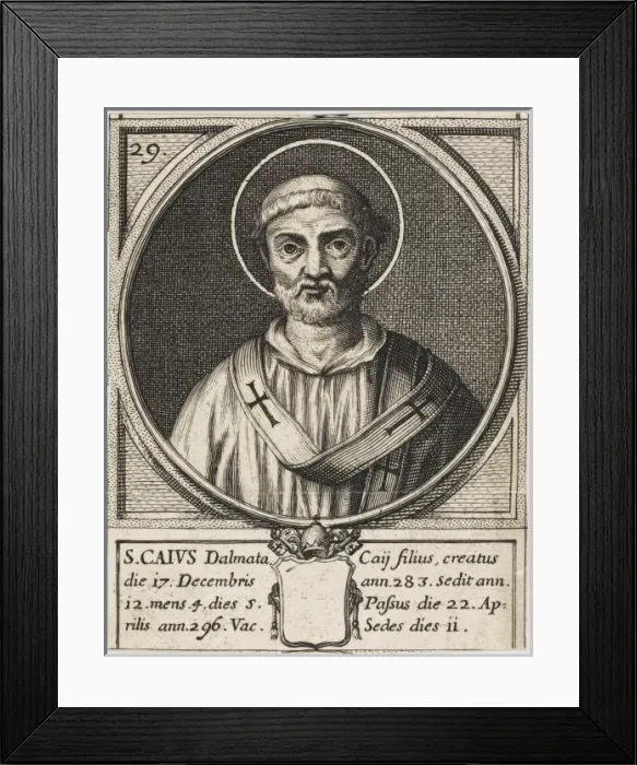 Framed Print : Pope Caius Framed Print : Pope Caius