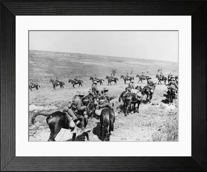 Framed Print : British Cavalry 1918 Framed Print : British Cavalry 1918