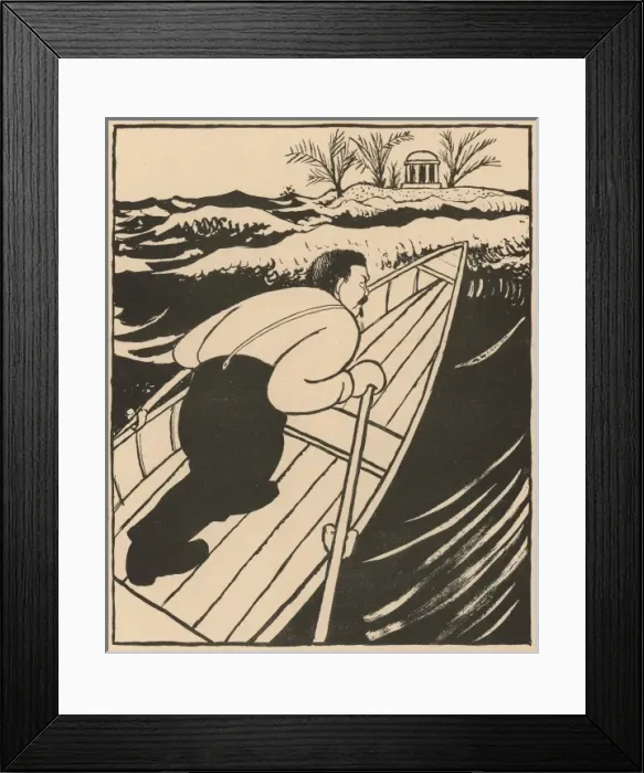 Framed Print : Eberts Heavy Task by Heine Framed Print : Eberts Heavy Task by Heine
