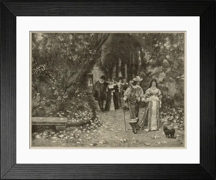 Framed Print : Autumn Leaves : Taking a Walk in the Gardens Framed Print : Autumn Leaves : Taking a Walk in the Gardens