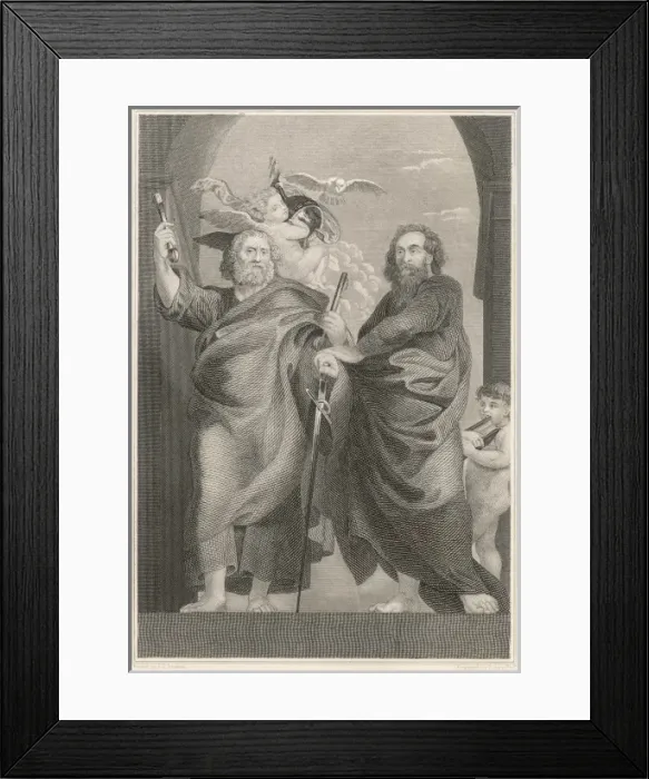 Framed Print : Saint Peter with Saint Paul Framed Print : Saint Peter with Saint Paul