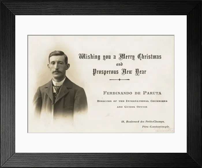 Framed Print : Turkish Christmas Card Framed Print : Turkish Christmas Card