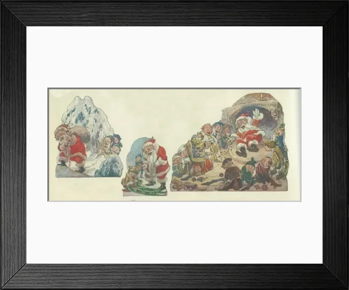 Framed Print : Father Christmas Scraps Framed Print : Father Christmas Scraps