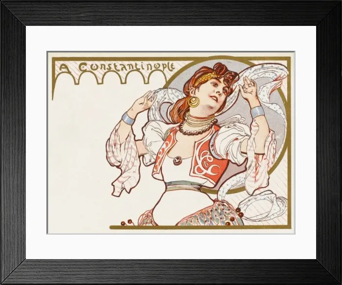 Framed Print : A Constantinople fantasy harem lady Framed Print : A Constantinople fantasy harem lady