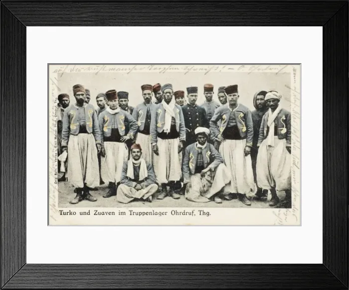 Framed Print : Ottoman soldiers in traditional costume Framed Print : Ottoman soldiers in traditional costume