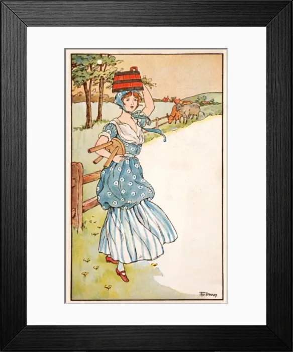 Framed Print : The milk maids morning Framed Print : The milk maids morning