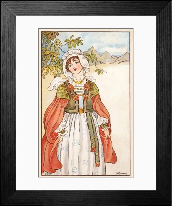 Framed Print : The mountain noblewoman Framed Print : The mountain noblewoman