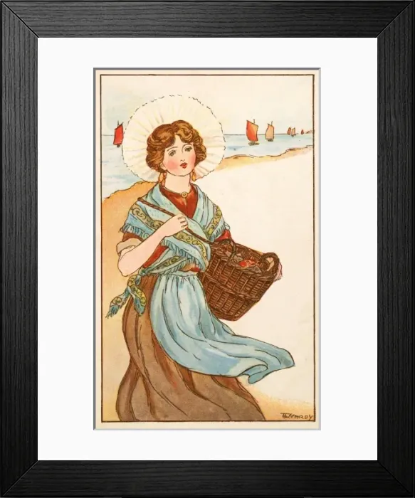 Framed Print : The crab gatherer Framed Print : The crab gatherer