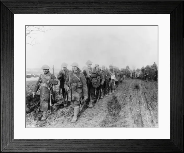 Framed Print : Canadian Troops 1916 Framed Print : Canadian Troops 1916