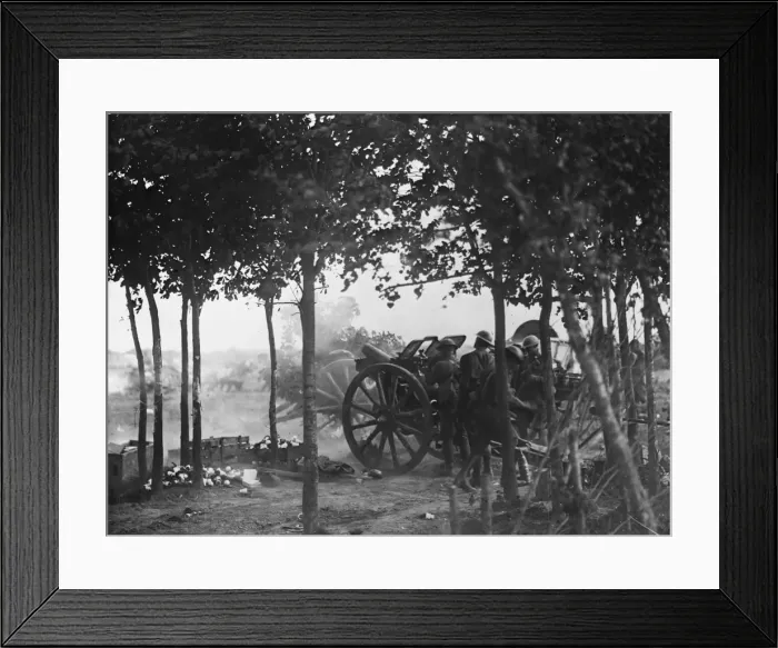 Framed Print : Australian Howitzer 1918 Framed Print : Australian Howitzer 1918