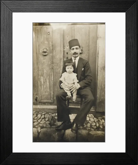 Framed Print : Turkish man and his young daughter Framed Print : Turkish man and his young daughter