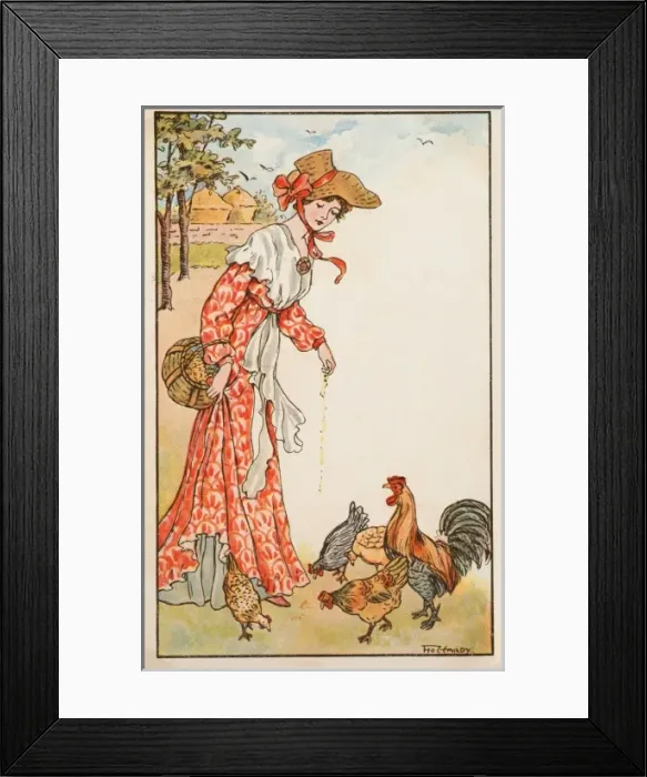 Framed Print : The Farm Girl