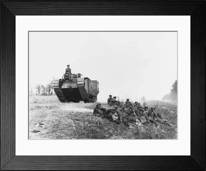 Framed Print : British Tank 1918 Framed Print : British Tank 1918
