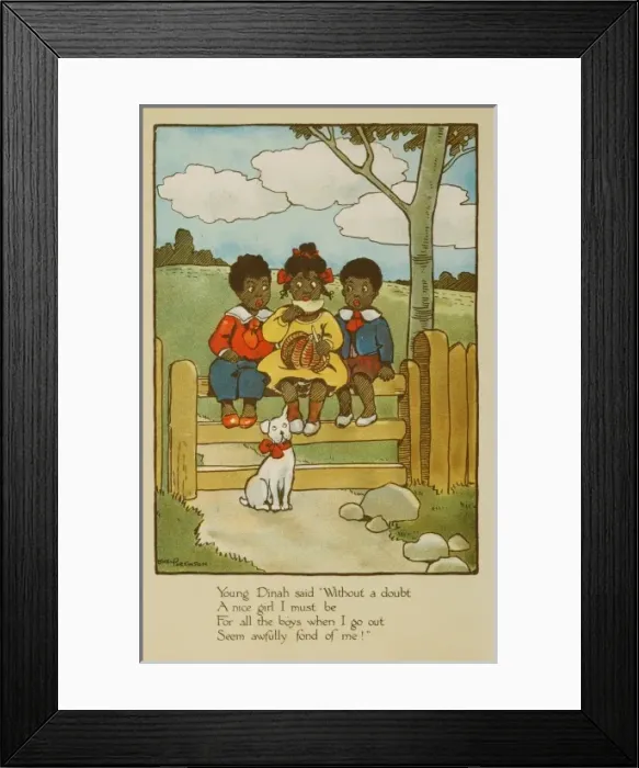 Framed Print : Dinah and the boys Framed Print : Dinah and the boys