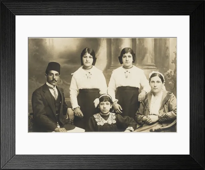 Framed Print : Turkish Family Group - 1920s Framed Print : Turkish Family Group - 1920s