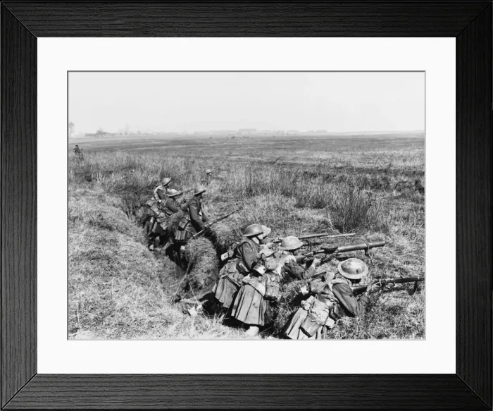 Framed Print : Actions of the Somme Crossings 1918
