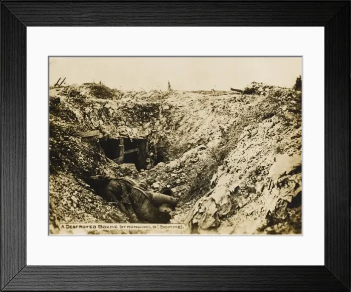 Framed Print : Battle of the Somme 1918 Framed Print : Battle of the Somme 1918