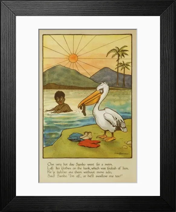 Framed Print : Sambo takes a swim Framed Print : Sambo takes a swim