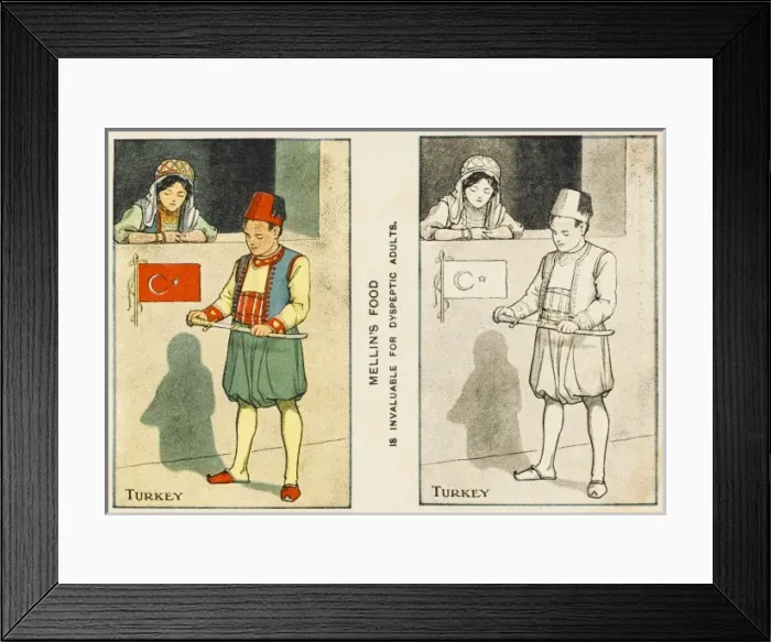 Framed Print : Turkish boy and girl Framed Print : Turkish boy and girl