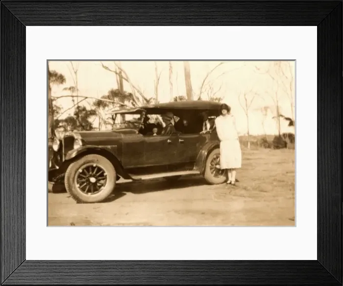 Framed Print : Standing alongside large saloon Framed Print : Standing alongside large saloon