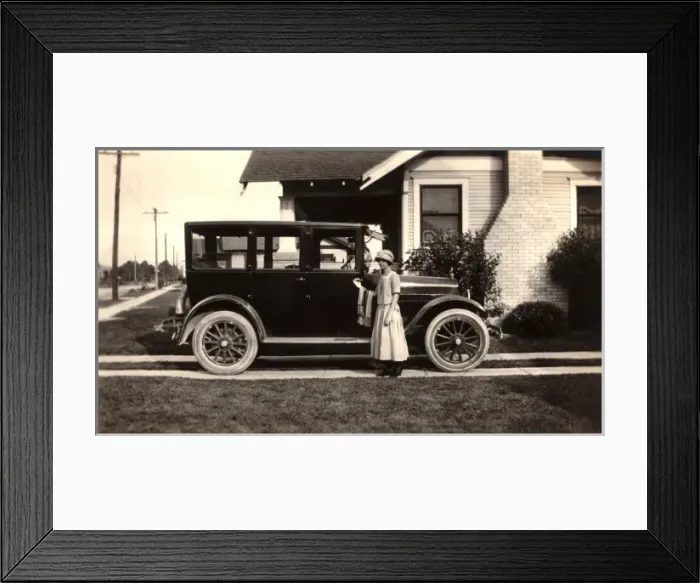 Framed Print : Small Family car Framed Print : Small Family car