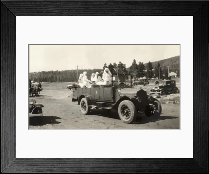 Framed Print : Nuns in charabanc Framed Print : Nuns in charabanc