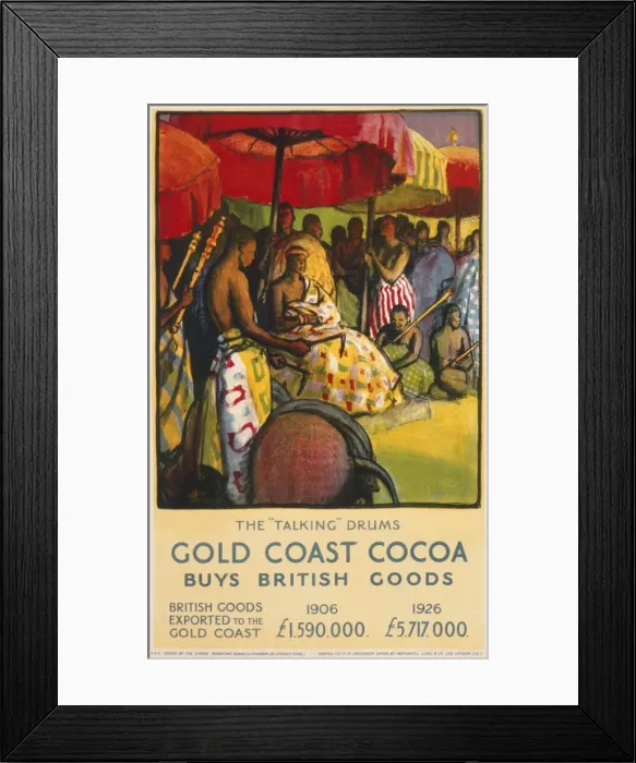Framed Print : Poster advertising Gold Coast Cocoa