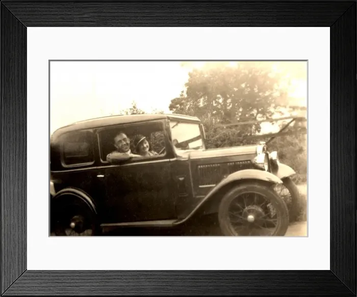 Framed Print : Austin 7 RN Saloon Framed Print : Austin 7 RN Saloon
