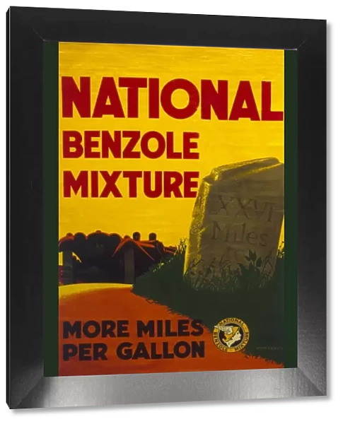 Poster advertising Benzole