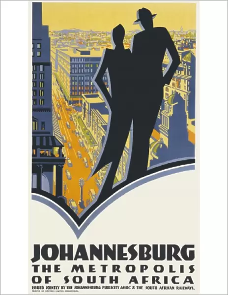 Poster advertising Johannesburg, South Africa