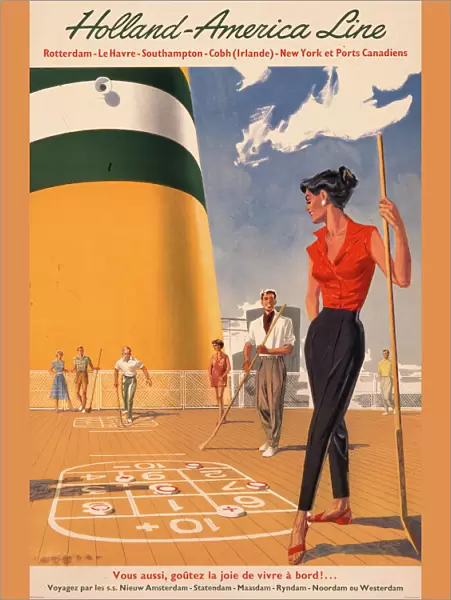 Poster advertising Holland America Line