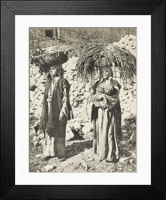 Framed Print : Turkish Woman carrying vegetables Framed Print : Turkish Woman carrying vegetables