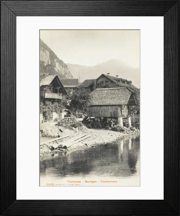 Framed Print : Switzerland - Merzligen - Lake Thun Framed Print : Switzerland - Merzligen - Lake Thun